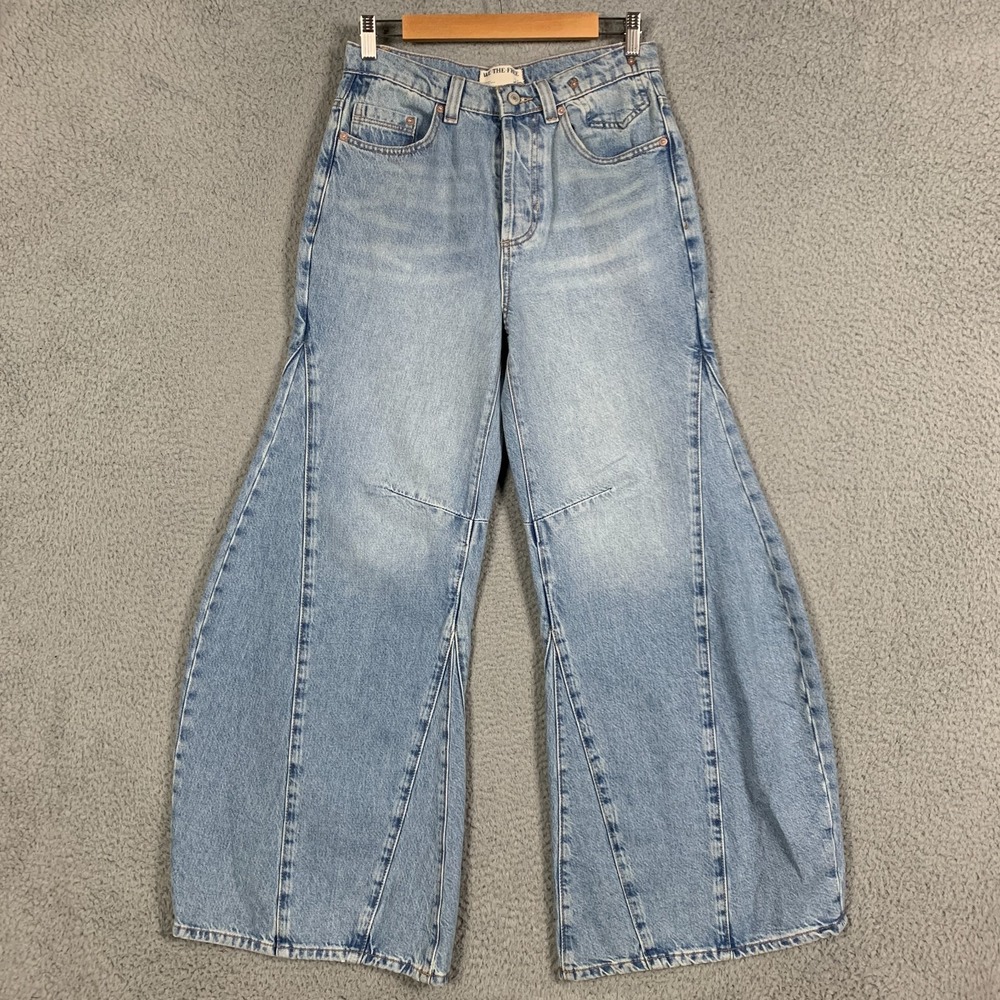 FP We The Free Eden Jean Women's 26 Fast Forward Slouchy Wide Leg High-Rise Boho - Picture 2 of 12